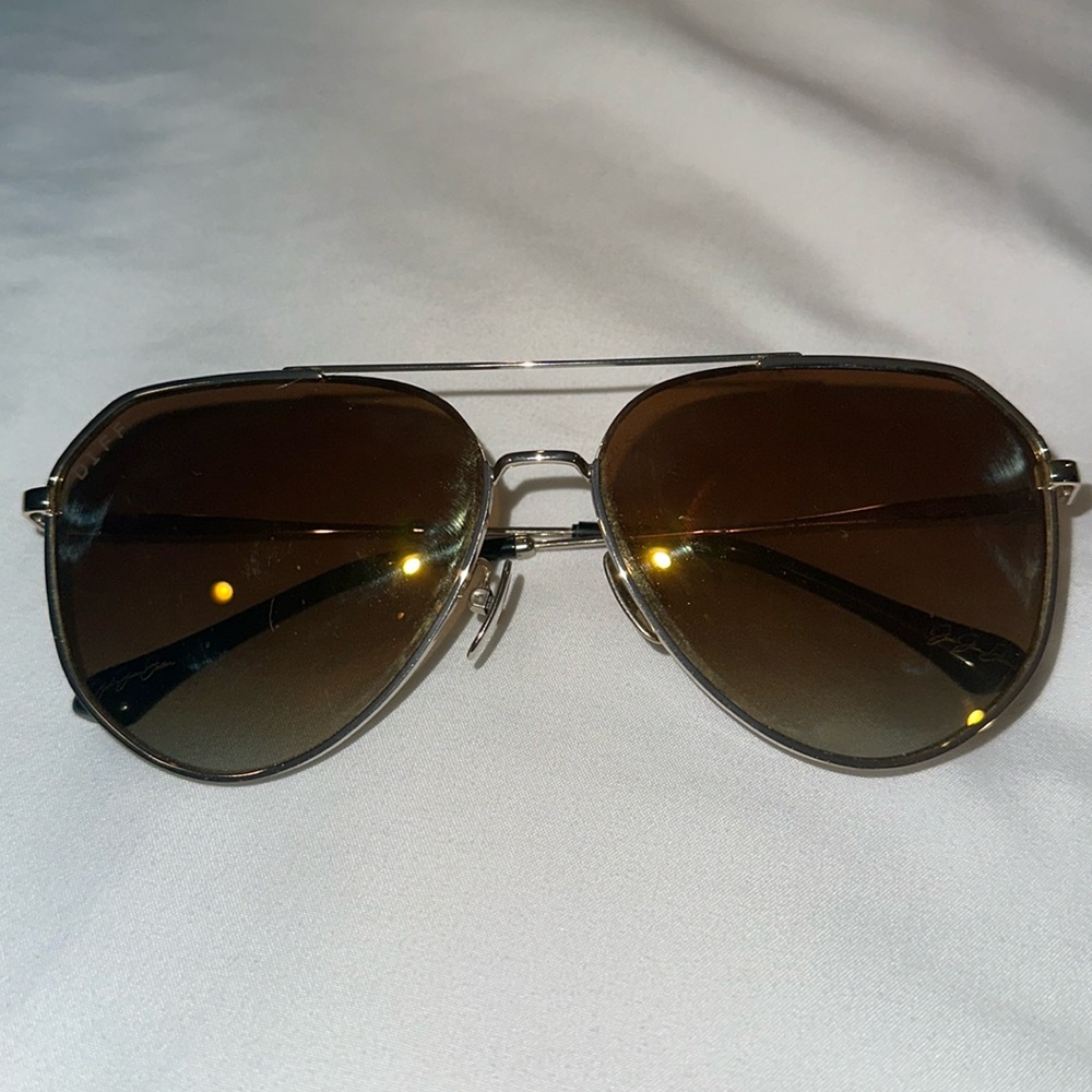 Jessie James Decker x Diff Aviator Sunglasses